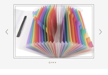 Großhandel B2B Mini Regenbogen A6 Sortierordner Mehrfach Sortiermappen Tasche